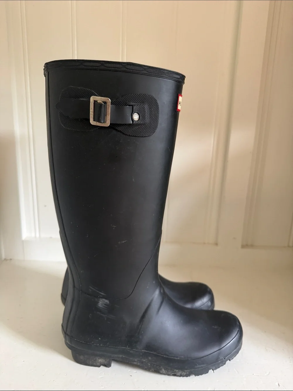 Hunter Tall Black Rain Boots US 7